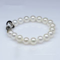 Klassische Art Natürliche Süßwasser Runde Perlen Armband (E150029)